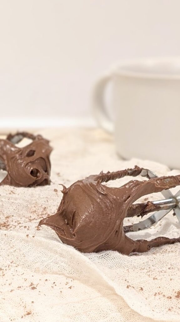 Image of Chocolate Tahini Buttercream Frosting