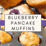 Blueberry Pancake Muffins from Scratch
