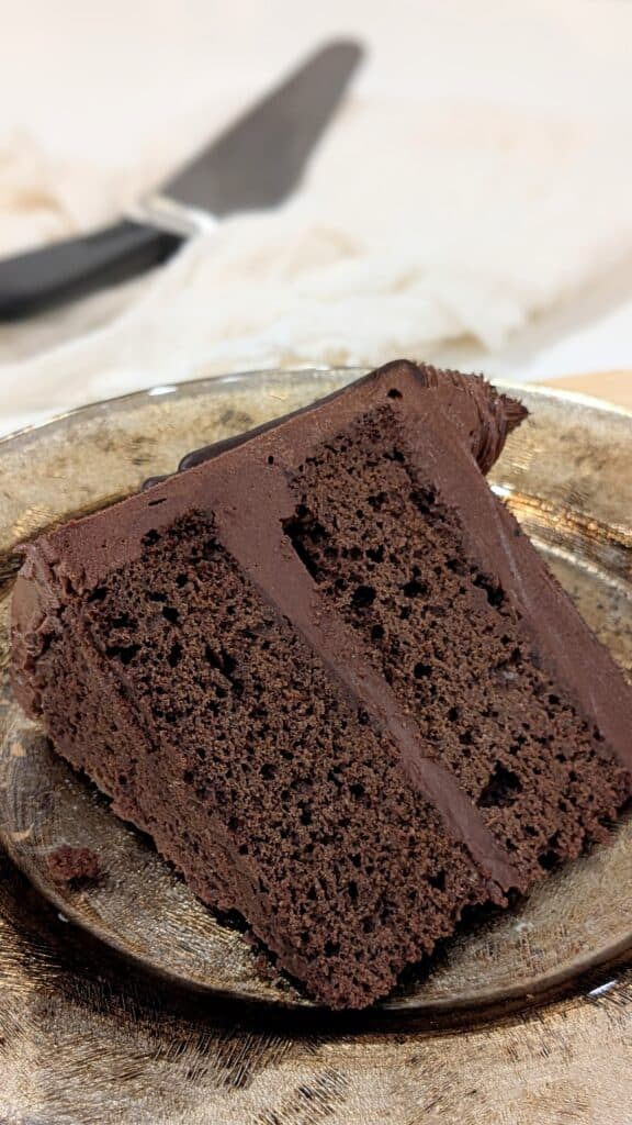 Image of a slice of Healthy Chocolate Cake