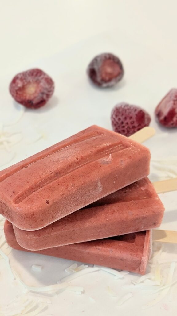Image of Strawberry Popsicles