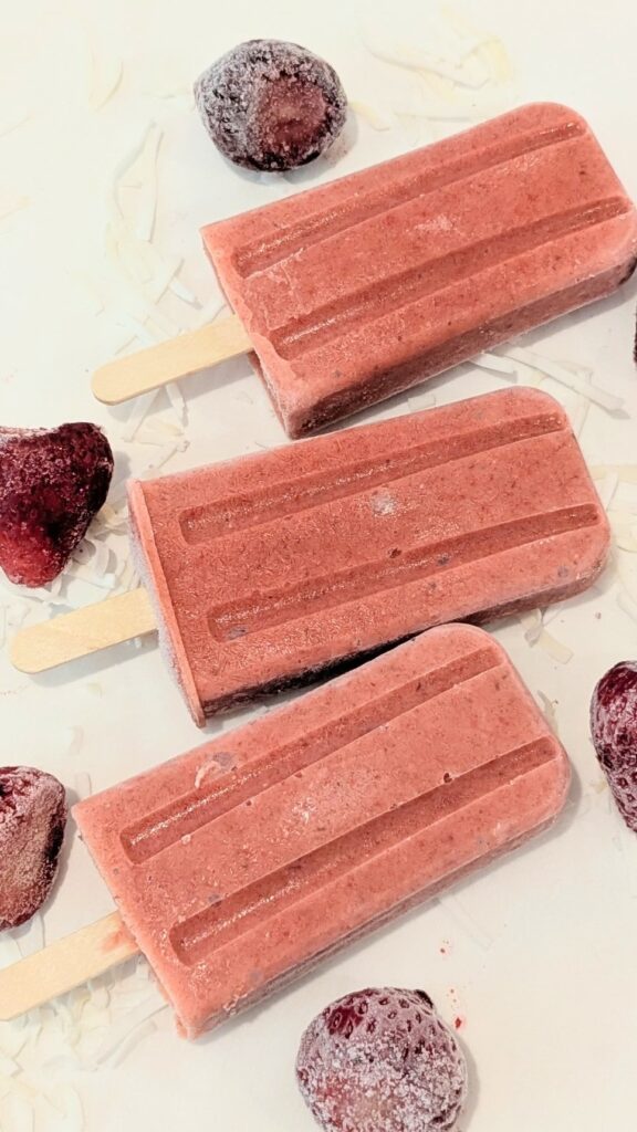 Image of Strawberry Popsicles