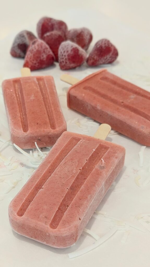Image of Strawberry Popsicles