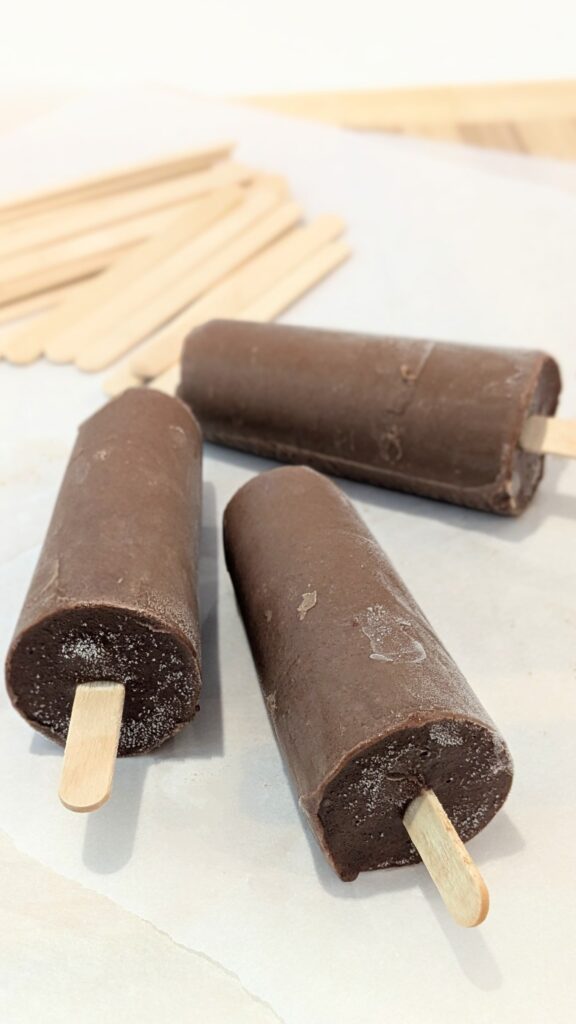 Image of Healthy Chocolate Popsicles for Kids
