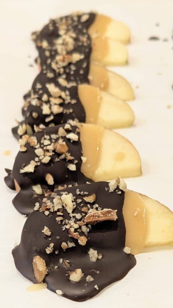 Image of carameled apple slices