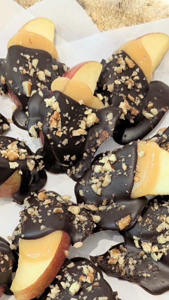 Image of Chocolate Covered Caramel Apple Slices