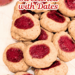 Strawberry Lemon Thumbprint Cookies Sweetened with Dates