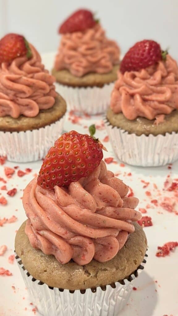 Image of Homemade Strawberry Cupcakes