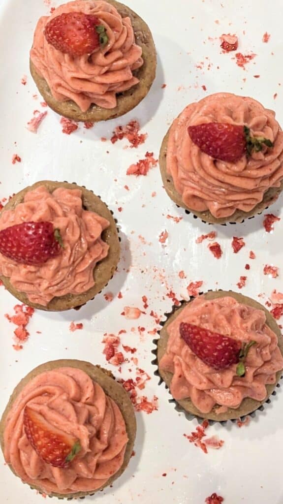 Image of Homemade Strawberry Cupcakes