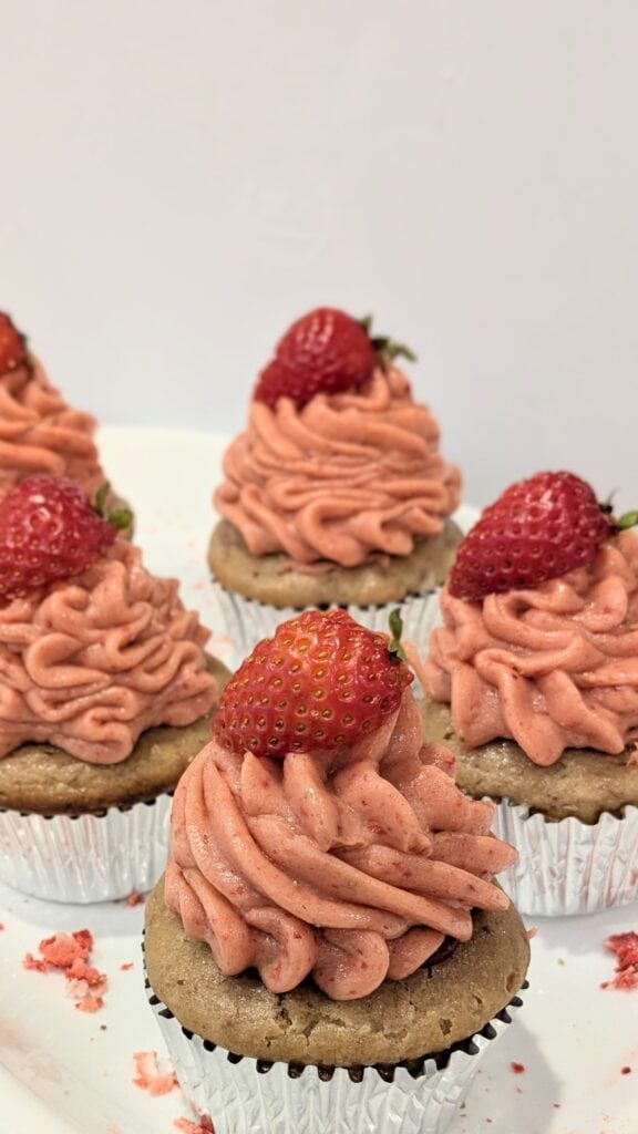 Image of Homemade Strawberry Cupcakes