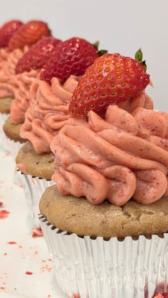 Image of Homemade Strawberry Cupcakes