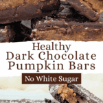 Healthy Dark Chocolate Pumpkin Bars No White Sugar