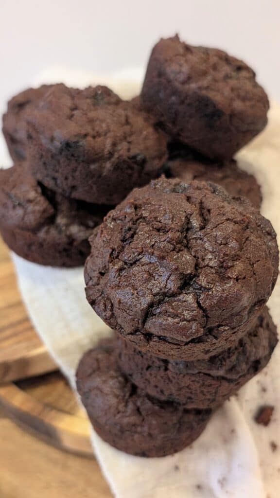 Image of Super Moist Double Chocolate Chip Muffins