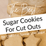 The Best Sugar Cookies for Cut Outs No Chill No Spread No Sugar