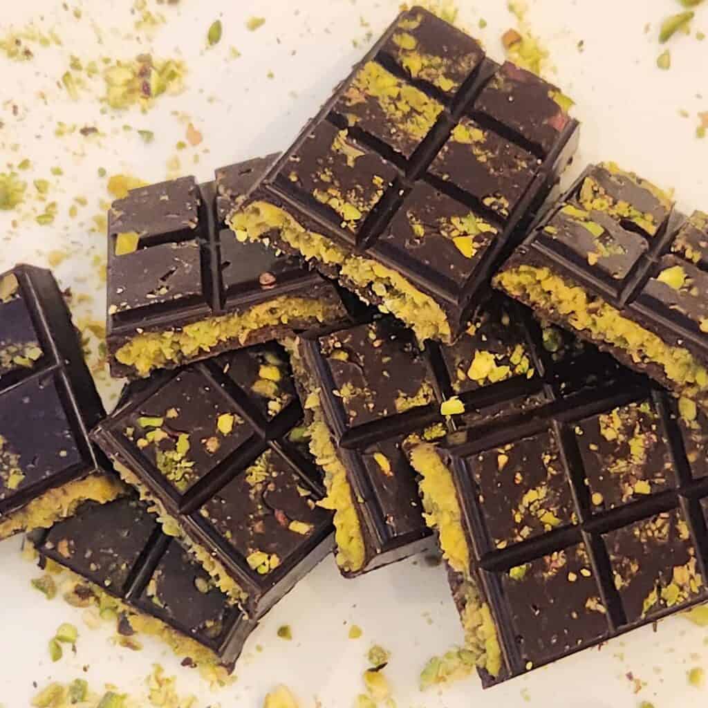 Healthy Dubai Chocolate Bars