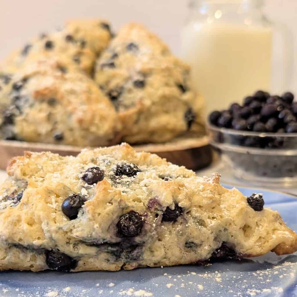 Healthy Blueberry Scones Made With Yogurt