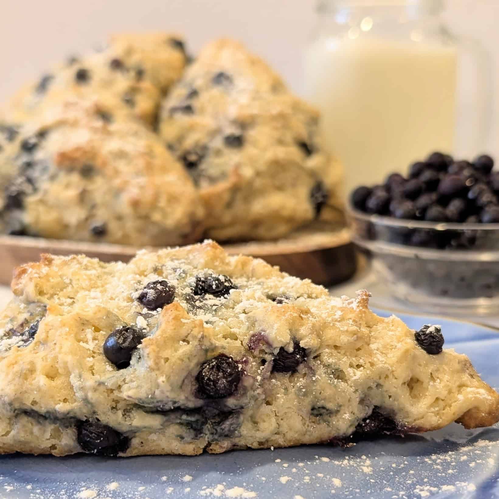 Healthy Blueberry Scones Made With Yogurt