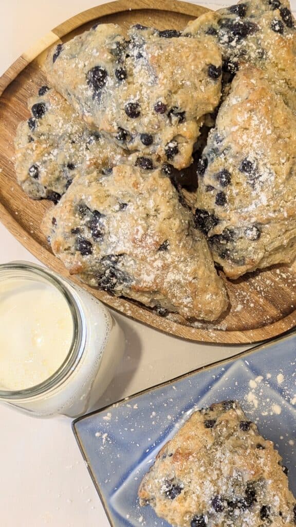 Healthier Blueberry Scones