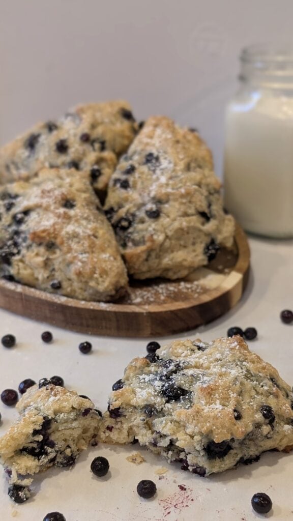Healthier Blueberry Scones