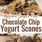 Refined Sugar Free Chocolate Chip Yogurt Scones
