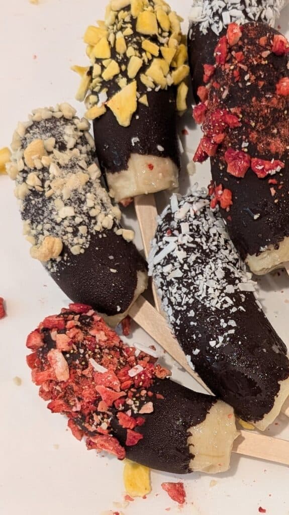 Frozen Chocolate Covered Bananas