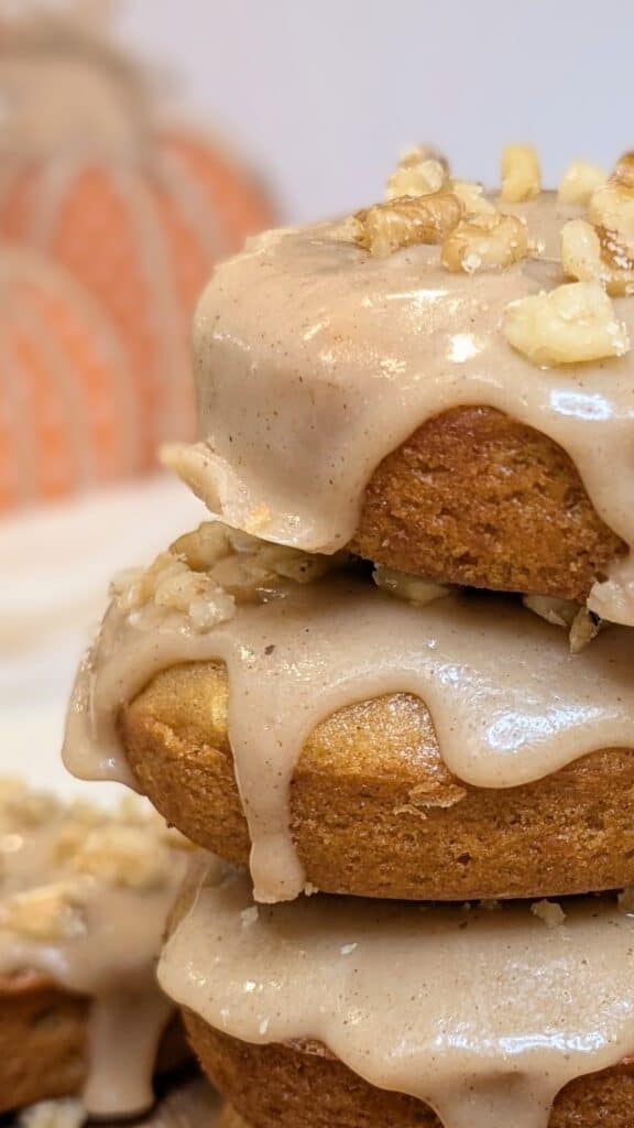 Pumpkin Donuts With Glaze