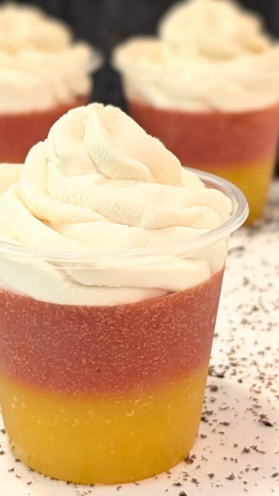 Halloween Jello Candy Corn Cups