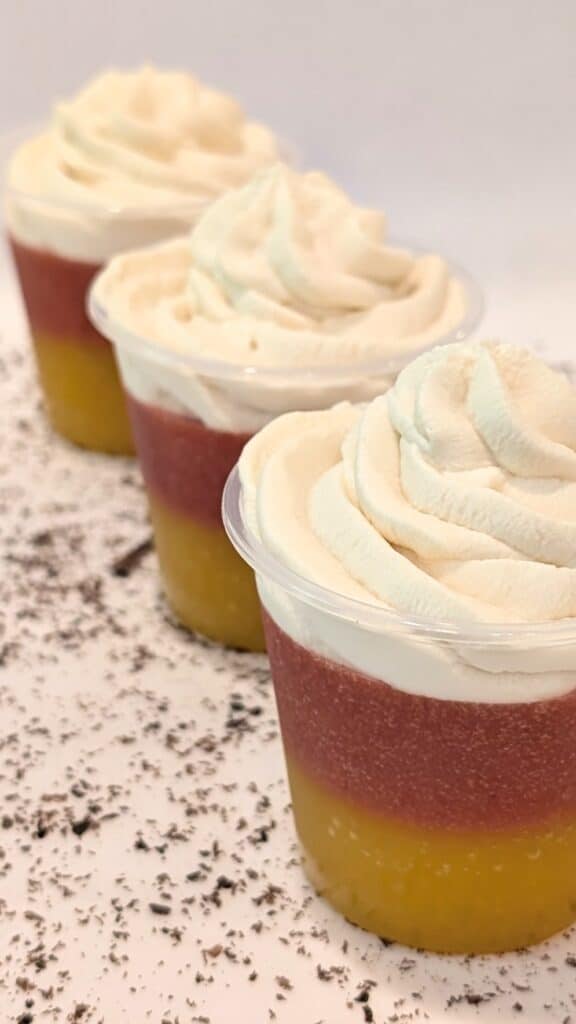 Candy Corn Jello Cups