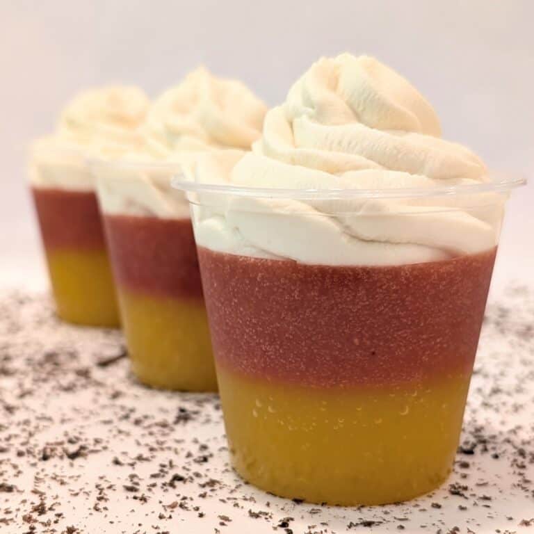 Candy Corn Jello Cups